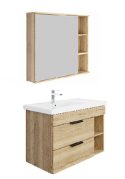 Комплект мебели для ванной Onika Легран 80.13 дуб галифакс
