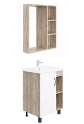 Комплект мебели для ванной Onika Тимбер 60.01 белый мат./дуб сонома