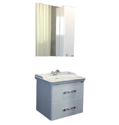 Комплект мебели для ванной Comforty Неаполь 65 белый глянец