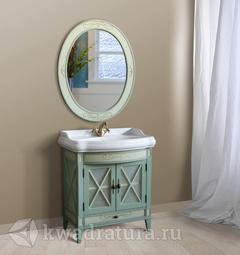 Комплект мебели для ванной Atoll Ретро 80 оливковый