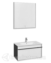 Комплект мебели для ванной Roca Aneto 80 белый глянец/черный