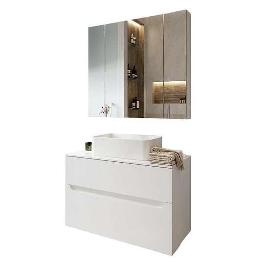 Комплект мебели для ванной Alavann Stella 100 белый