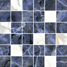 Декор Laparet Laurel мозаика микс синий 29,7х29,7 см