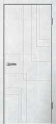 Межкомнатная дверь Flydoors Line 03 Бетон светлый ДГ