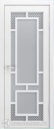 Межкомнатная дверь Мильяна Италия ДО Рис 3 Эмаль белая парящая филенка