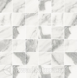 Декор Laparet Silver мозаика белая 30x30
