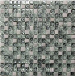 Мозаика стеклянная c камнем Bonaparte Glass stone-11 30х30