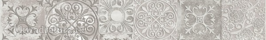 Бордюр Березакерамика Амалфи серый 9,5x60 см
