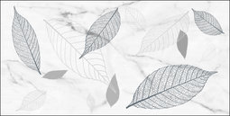 Настенная плитка Керамин Хокку белый листья 30х60 см