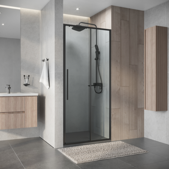 Душевая дверь Niagara Nova NG-34-9AGR 90x195 графит прозрачное стекло