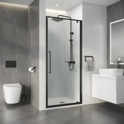 Душевая дверь Niagara Nova NG-35-10AGR 100x195 графит стекло прозрачное
