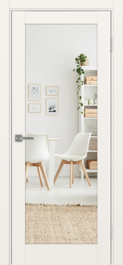 Межкомнатная дверь OPorte Турин 501.2 Зеркало/Зеркало Бежевый