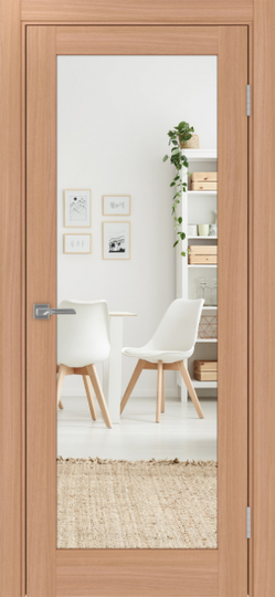 Межкомнатная дверь OPorte Турин 501.2 Зеркало/Зеркало Ясень темный