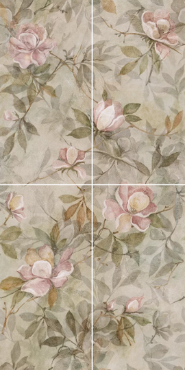 Панно Kerama Marazzi Магнолия 1 (из 4 плит) 60x120 см ректификат VT\A413\4x\11037R