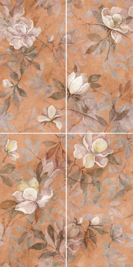 Панно Kerama Marazzi Магнолия 2 (из 4 плит) 60x120 см ректификат VT\B413\4x\11037R