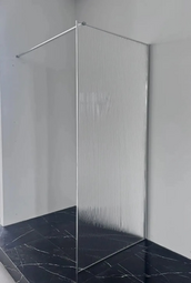 Душевая перегородка Oda WK90 chrome 90x195 рифленое стекло профиль хром