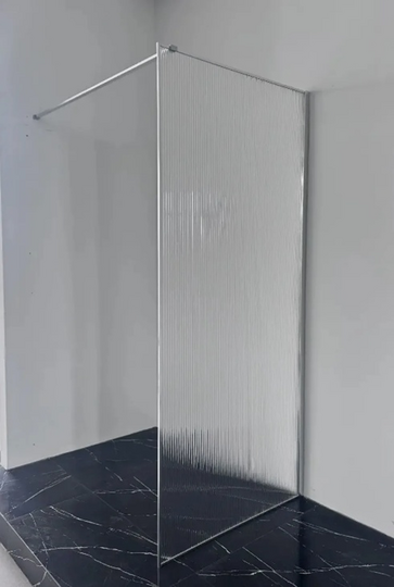 Душевая перегородка Oda WK90 chrome 90x195 рифленое стекло профиль хром