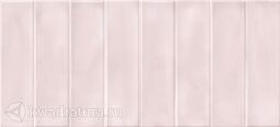 Настенная плитка Cersanit Pudra розовый рельефная кирпич  20х44 см