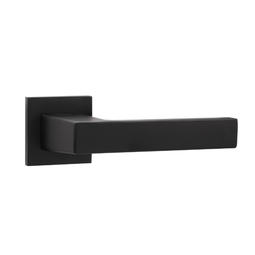 Дверная ручка на тонкой розетке Punto K.ARC.Q52.DIPLOMAT BL-24 черная