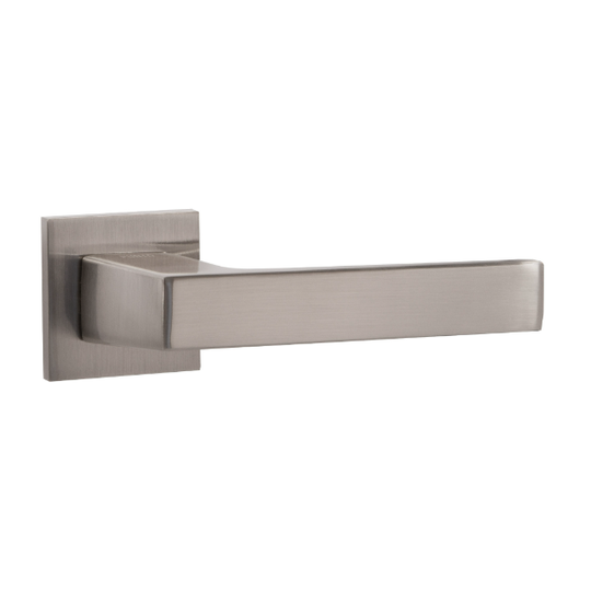 Дверная ручка на тонкой розетке Punto K.ARC.Q52.DIPLOMAT SN-3 матовый никель