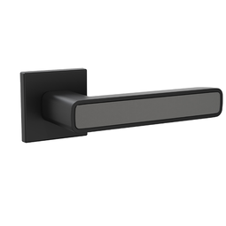 Дверная ручка на тонкой розетке Punto K.ARC.Q52.MARS BL/GR-24 черный/графит