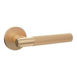 Дверная ручка на тонкой розетке Punto R.ARC.R52.FORM SSG-39 сатинированное золото