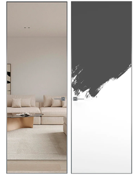 Скрытая дверь невидимка обратного открывания Hausdoors Инвизибл Реверс кромка матовый хром 4 стороны лицевая сторона зеркало/противоположная сторона под покраску