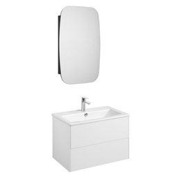 Комплект мебели для ванной Акватон Сохо 75 белый глянец