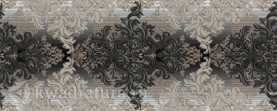 Декор Березакерамика Бристоль черный 20x50 см