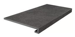 Ступень клееная фронтальная Kerama Marazzi Портленд антрацит 33x80 см ректификат KM8080G0061RGCF