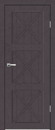 Межкомнатная дверь Synergy Пандора Шагрень графит ДГ