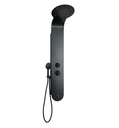 Душевая панель Taliente ТА-G-A03Bb+s 140х20 черная