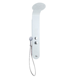 Душевая панель Taliente ТА-G-A03Wcr+s 140х20 белый хром