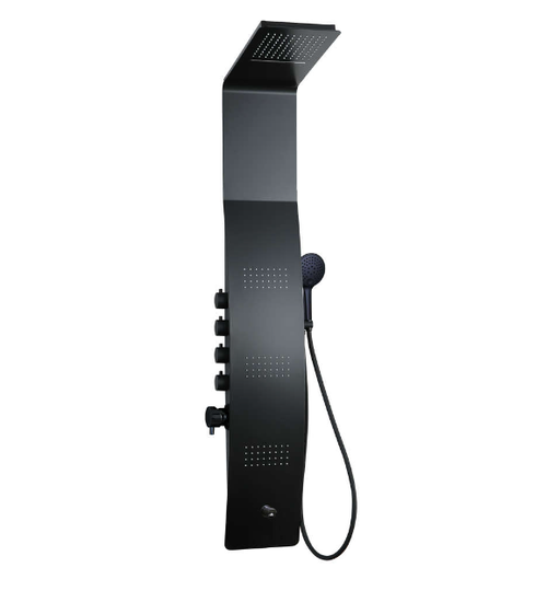 Душевая панель Taliente ТА-G-A04Bb+s 147х23 черная
