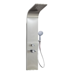 Душевая панель Taliente ТА-G-S01C 140х20 хром