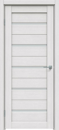Межкомнатная дверь Triadoors 502 Дуб Серена светло-серый стекло сатин