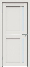 Межкомнатная дверь Triadoors 562 Белоснежно матовый стекло сатин