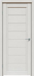 Межкомнатная дверь Triadoors 612 Дуб Серена светло-серый стекло сатин