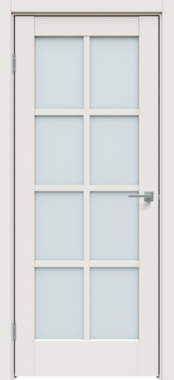 Межкомнатная дверь Triadoors 636 Белоснежно матовый стекло сатин