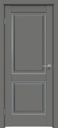 Межкомнатная дверь Triadoors 652 Медиум грей стекло сатин