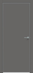 Межкомнатная дверь Triadoors 701 Медиум грей ДГ кромка алюминиевая