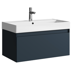 Тумба с раковиной Aqwella Geometria 80 серая