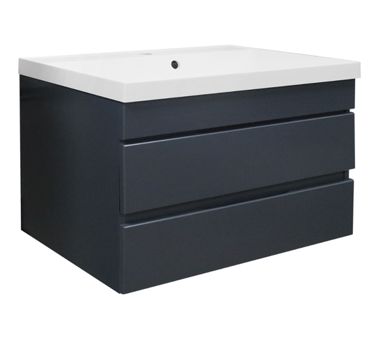 Тумба с раковиной Azario Эстима 80/2 графит
