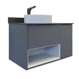 Тумба с раковиной Comforty Джанкой 90 антрацит