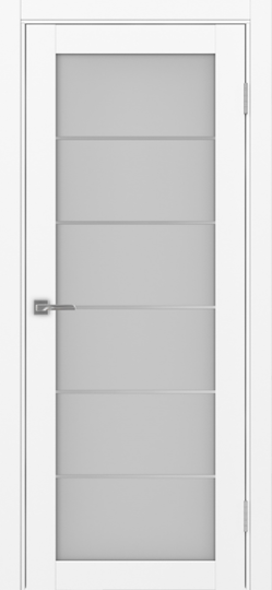 Межкомнатная дверь OPorte Турин 501АСС.2 Молдинг SC Белый снежный