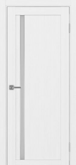Межкомнатная дверь OPorte Турин 527АПС Молдинг SC Белый лед кромка алюминиевая