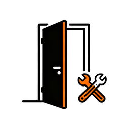 Установка двери скрытого монтажа/скрытого монтажа с обратным открыванием