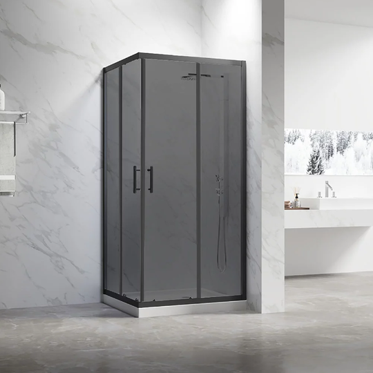 Душевой уголок Veconi RV-27B 100x90x190 тонированное стекло