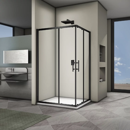 Душевой уголок Veconi RV-30B 120x80x190 черный профиль