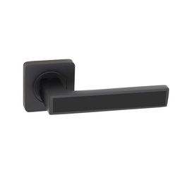 Дверная ручка Vettore R06.120 MBP/BL черный матовый/черный